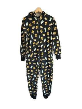 In-N-Out Burger Adult Hooded Zip-Up Onesie Jumpsuit